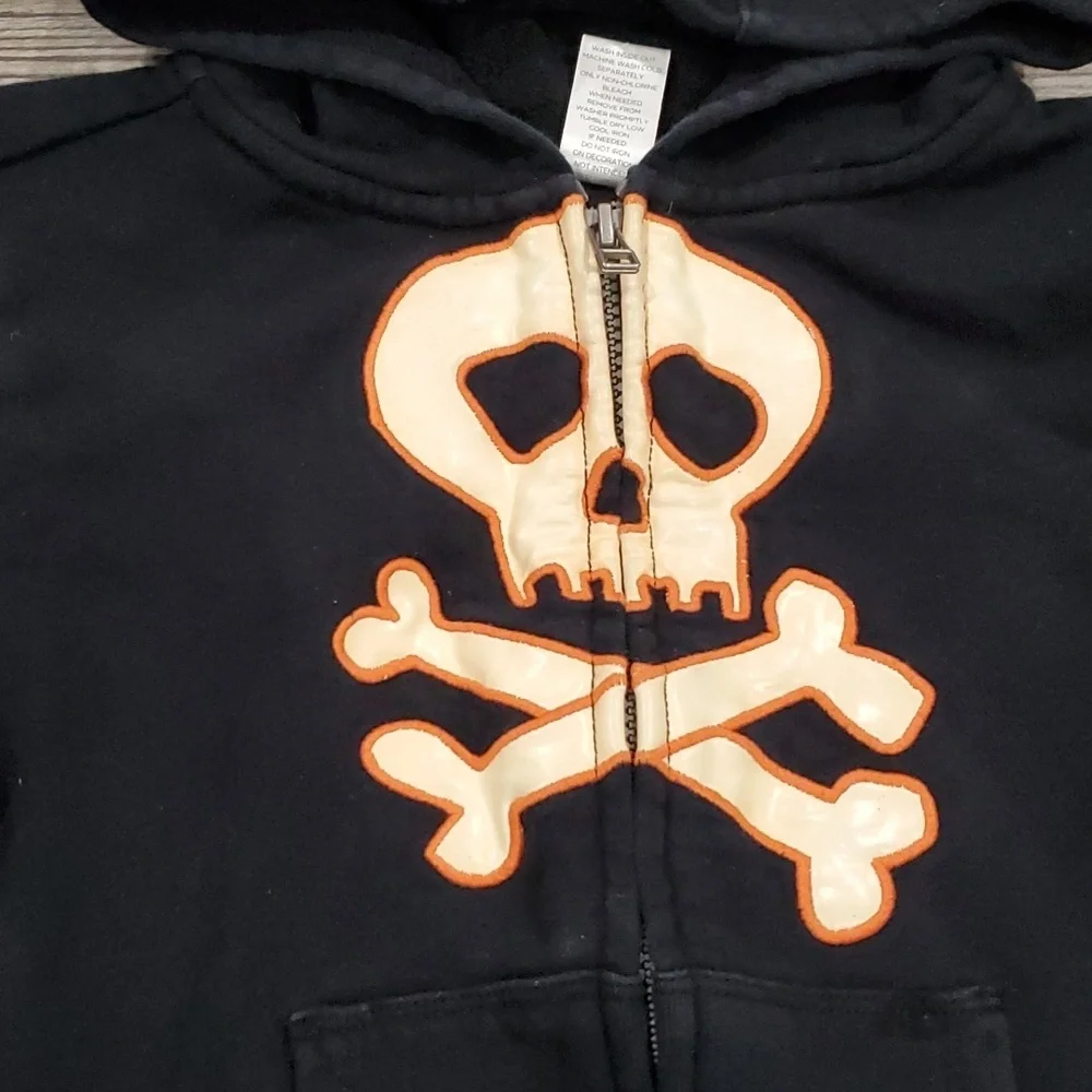 Gymboree Skeleton. Hooded Sweatshirt Size Small